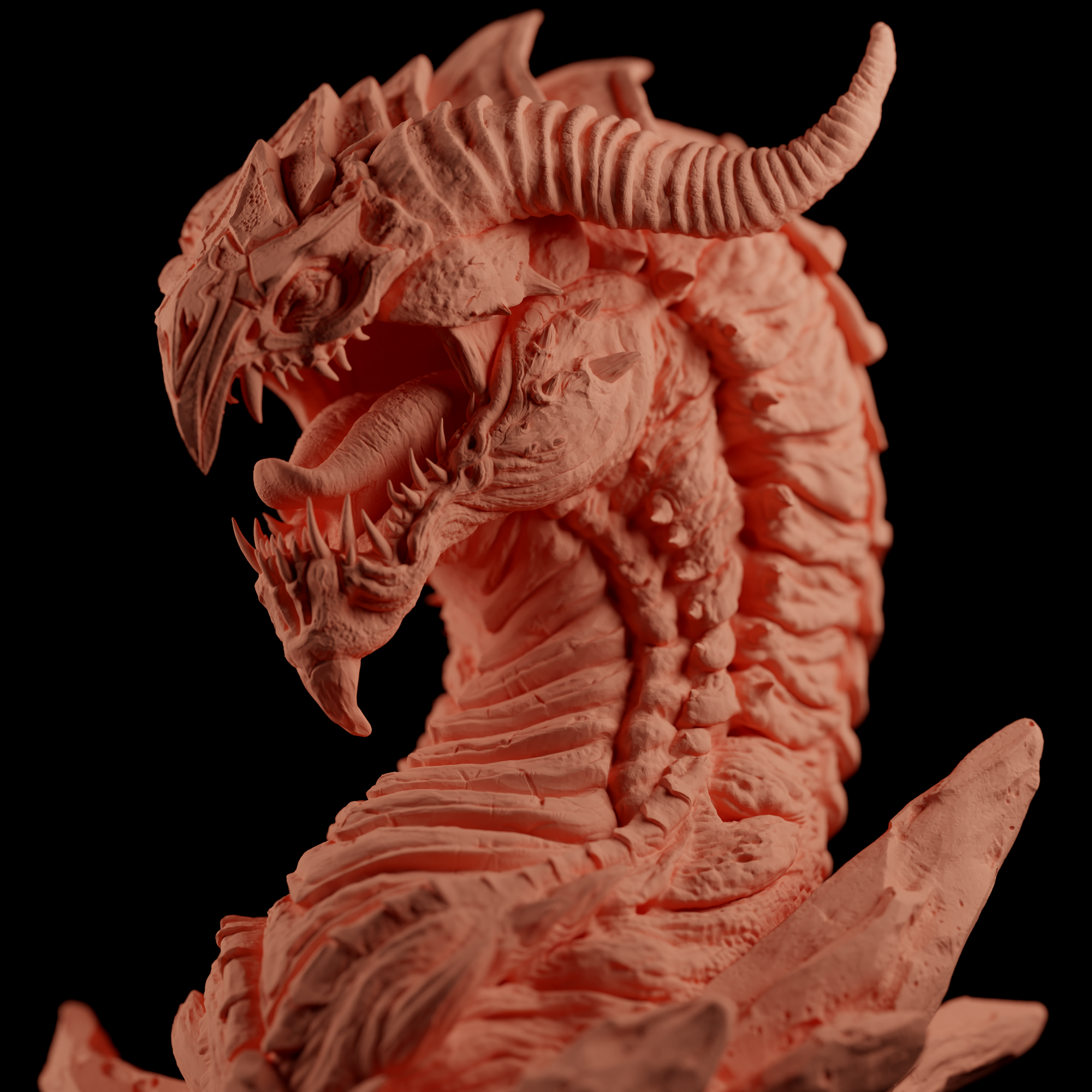 Diffuse Dragon Head