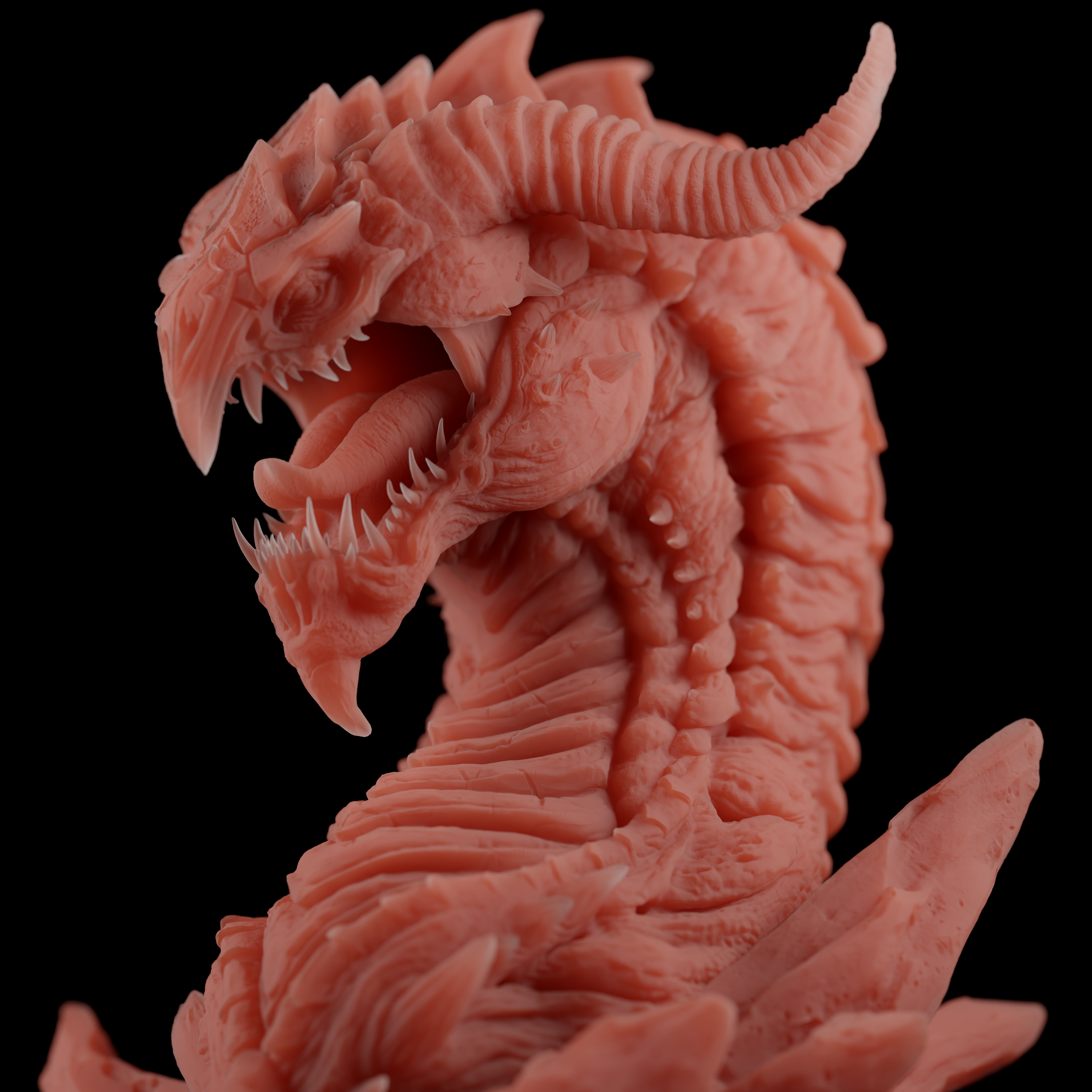 Subsurface Scattering Dragon Head