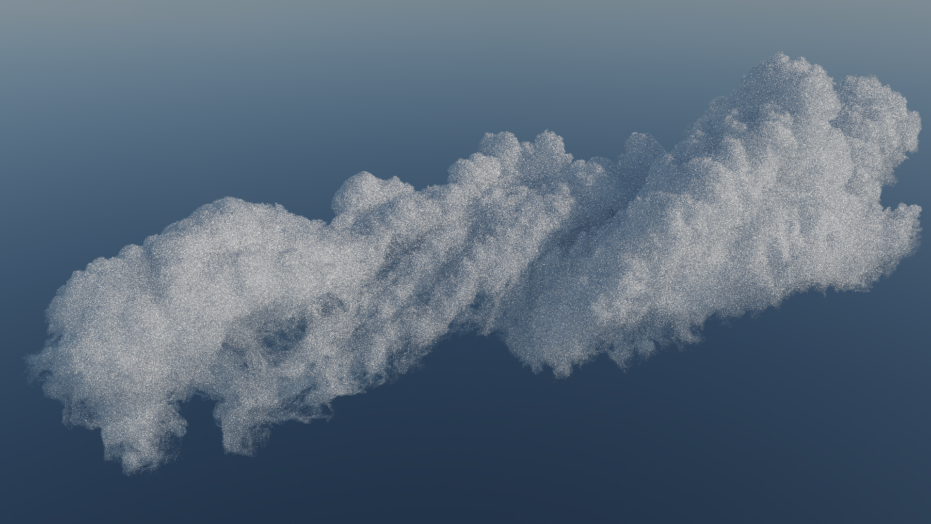 Cloud Rendered with Delta Tracking